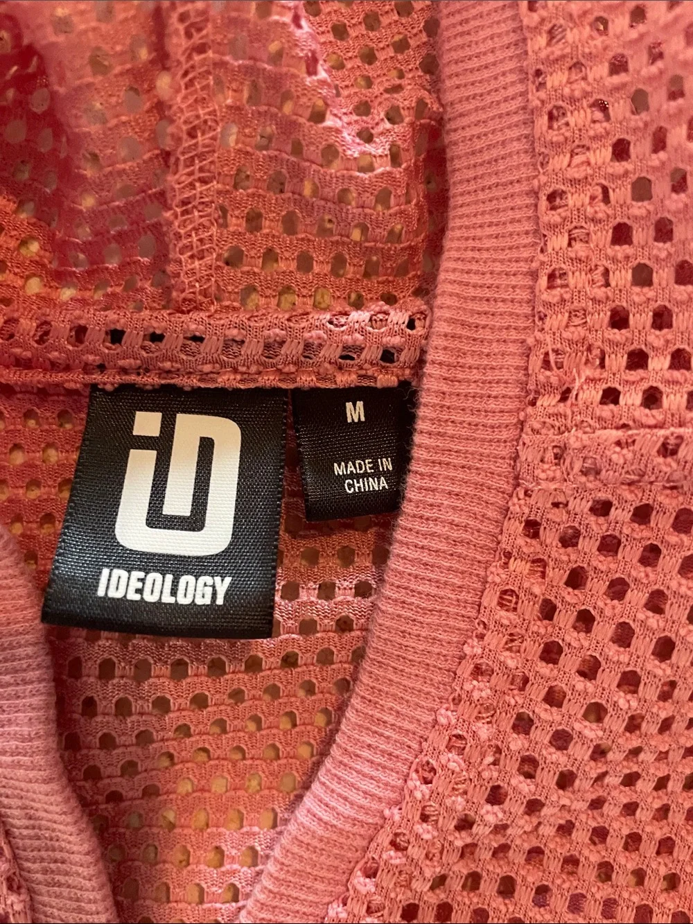 Ideology Pink Mesh Hooded Kids Swim Coverup